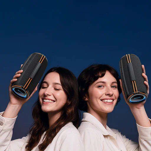 Yesido - Bezdrôtový reproduktor (YSW38) - Bluetooth 5.3, RGB osvetlenie, TWS, TF karta, USB, AUX, 2000mAh, 30W - Čierny - 5