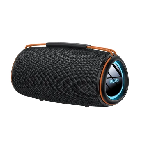 Yesido - Bezdrôtový reproduktor (YSW38) - Bluetooth 5.3, RGB osvetlenie, TWS, TF karta, USB, AUX, 2000mAh, 30W - Čierny - 1