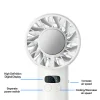 Yesido - Ručný ventilátor (YF18) - s LCD displejom, 12W bezkefový motor, 5500 ot./min, 100 rýchlostí, 3600 mAh, Type-C - čierny thumbnail