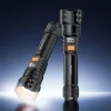 Yesido - Baterka (TC10) - Teleskopický zoom, Biely laserový LED, 5 režimov, Nabíjateľná, Digitálny displej, 4W, 800mAh - Čierna thumbnail