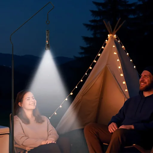 Yesido - Baterka (TC10) - Teleskopický zoom, Biely laserový LED, 5 režimov, Nabíjateľná, Digitálny displej, 4W, 800mAh - Čierna - 4