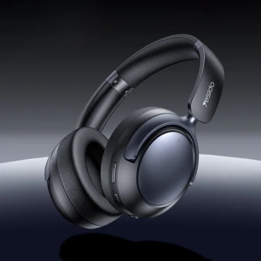 Yesido - Bezdrôtové slúchadlá (EP07) - Bluetooth V5.3, Hybridné potlačenie hluku, ENC, 500mAh - Čierna - 2