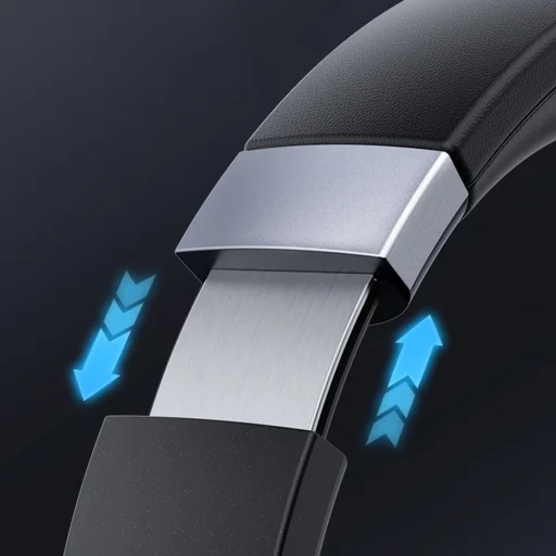 Yesido - Bezdrôtové slúchadlá (EP07) - Bluetooth V5.3, Hybridné potlačenie hluku, ENC, 500mAh - Čierna - 3