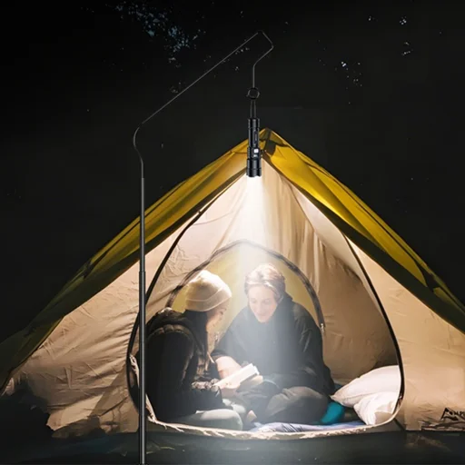 Yesido - Baterka (TC11) - Teleskopický zoom, Biela laserová LED, 3 režimy, Nabíjateľná, Digitálny displej, 3W, 1200mAh - Čierna - 6