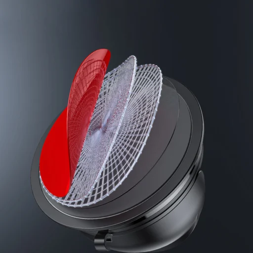 Yesido - Držiak do auta (C268) - Na palubnú dosku, s 360° základňou, automatické upínanie, pre 4 – 8 palcové telefóny, vodotesný, protišmykový - čierny - 6