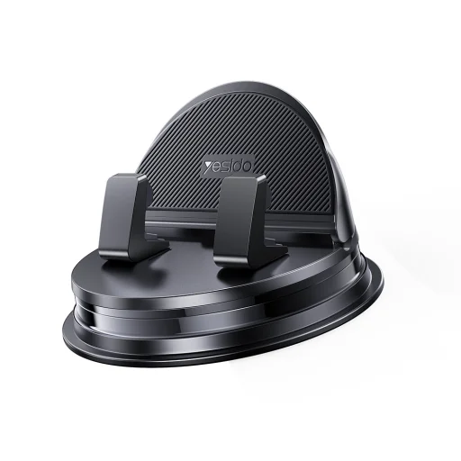 Yesido - Držiak do auta (C268) - Na palubnú dosku, s 360° základňou, automatické upínanie, pre 4 – 8 palcové telefóny, vodotesný, protišmykový - čierny - 1