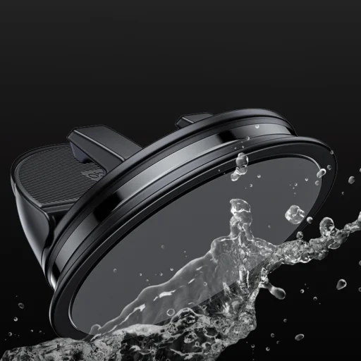 Yesido - Držiak do auta (C268) - Na palubnú dosku, s 360° základňou, automatické upínanie, pre 4 – 8 palcové telefóny, vodotesný, protišmykový - čierny - 3