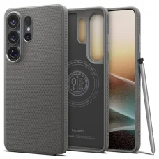 Samsung Galaxy S26 Ultra puzdro Spigen Liquid Air Mag Magsafe mramorovo sivá