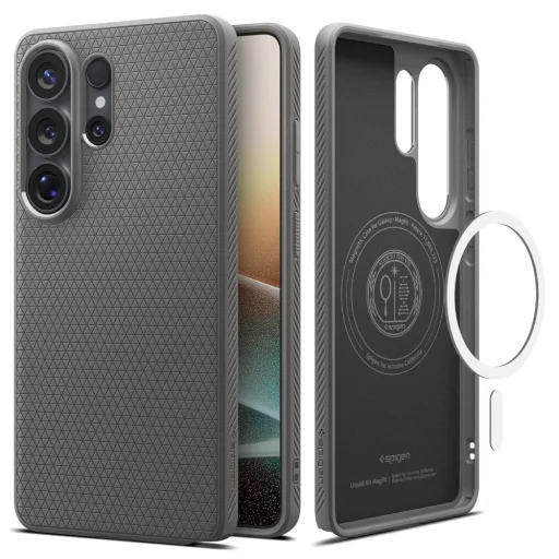 Samsung Galaxy S26 Ultra puzdro Spigen Liquid Air Mag Magsafe mramorovo sivá - 2