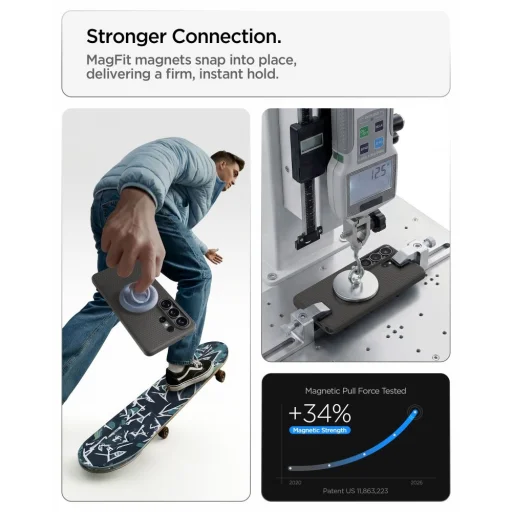 Samsung Galaxy S26 Ultra puzdro Spigen Liquid Air Mag Magsafe mramorovo sivá - 9