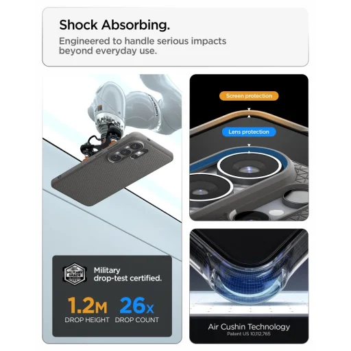 Samsung Galaxy S26 Ultra puzdro Spigen Liquid Air Mag Magsafe mramorovo sivá - 12