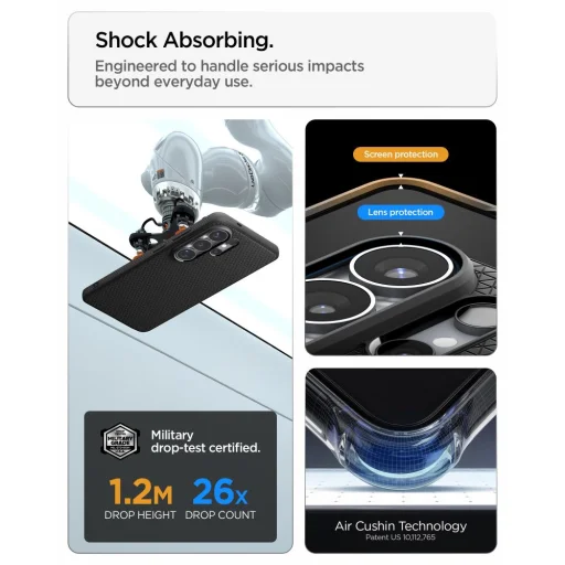 Samsung Galaxy S26 Ultra Spigen Liquid Air Mag Magsafe puzdro, čierne matné - 12