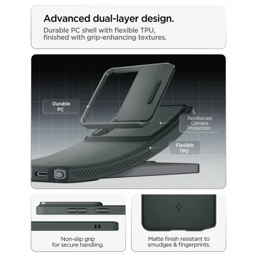 Samsung Galaxy S26 Ultra puzdro Spigen Optik Armor, zelené - 7