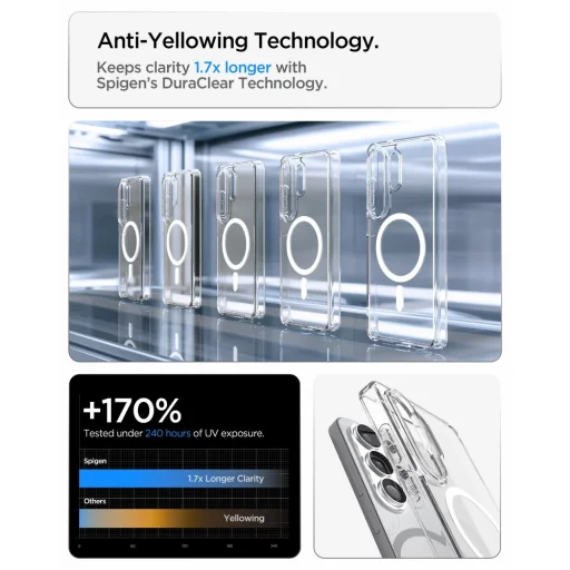 Samsung Galaxy S26 Ultra Spigen Ultra Hybrid Mag Magsafe priehľadný/biely obal - 8