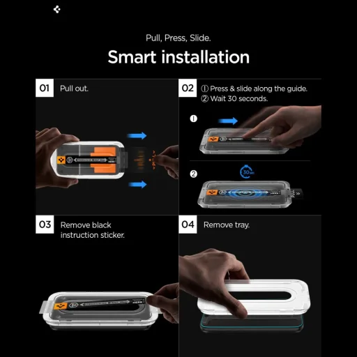 Samsung Galaxy S26 Ultra Spigen Glas.tR EZ Fit Pro Anti Reflection ochranné sklo, balenie 2 ks - 9