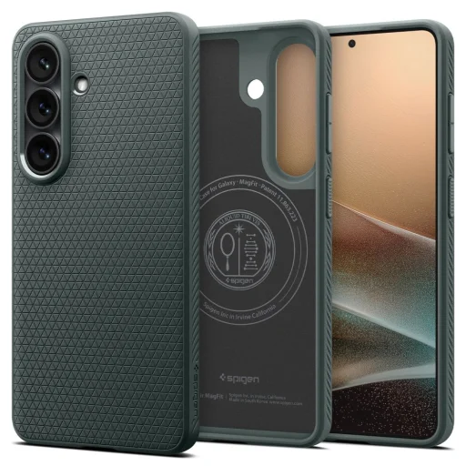 Samsung Galaxy S26 Plus Spigen Liquid Air Mag Magsafe puzdro Abyss zelená - 1