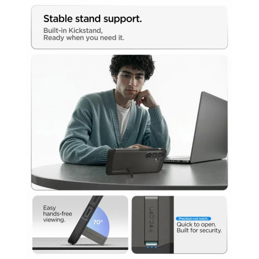 Samsung Galaxy S26 Plus Spigen Tough Armor Mag Magsafe puzdro sivé - 9