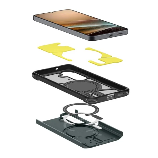 Samsung Galaxy S26 Spigen Tough Armor Mag MagSafe puzdro Abyss zelená - 9