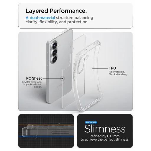 Puzdro Spigen Ultra Hybrid Crystal Clear pre Samsung Galaxy S26 - 8