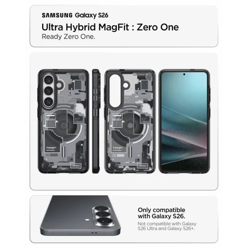 Samsung Galaxy S26 Spigen Ultra Hybrid Mag MagSafe Zero One čierne puzdro - 6