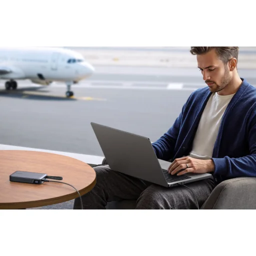 Ugreen PB550 Powerbank 20000mAh USB + USB-C, 67W, vstavaný kábel (sivá) - 8