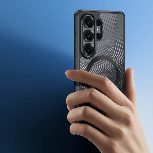 Dux Ducis Aimo Mag puzdro pre Samsung Galaxy S26 Ultra, kompatibilné s MagSafe - čierne - 4