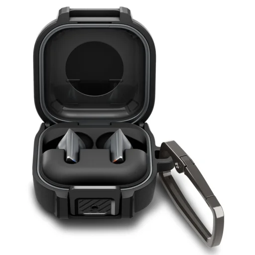 Samsung Galaxy Buds 4 / 4 Pro Spigen Lock Fit čierne puzdro - 3