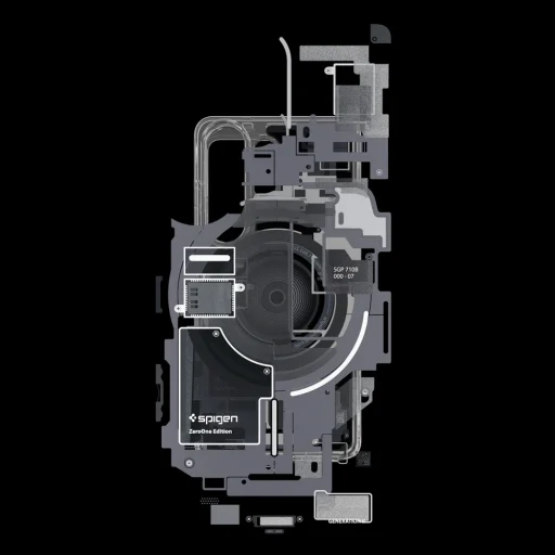 Spigen Ultra Hybrid Mag MagSafe puzdro pre Samsung Galaxy S26 Ultra Zero One - priesvitná čierna - 13