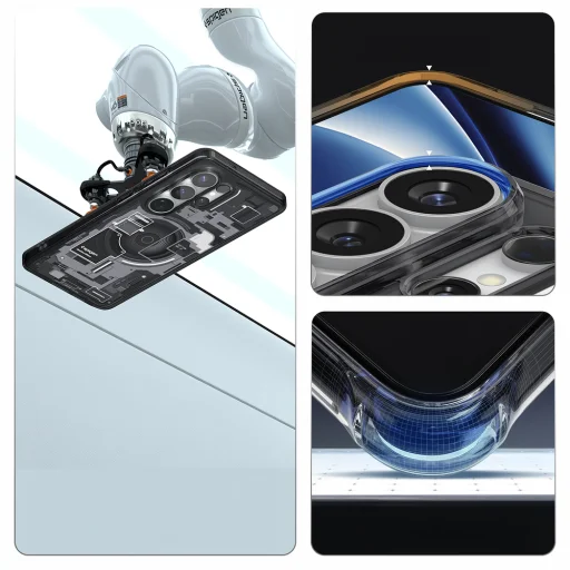 Spigen Ultra Hybrid Mag MagSafe puzdro pre Samsung Galaxy S26 Ultra Zero One - priesvitná čierna - 19