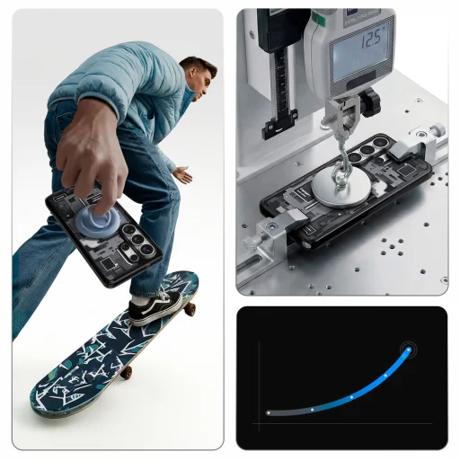 Spigen Ultra Hybrid Mag MagSafe puzdro pre Samsung Galaxy S26 Ultra Zero One - priesvitná čierna - 21