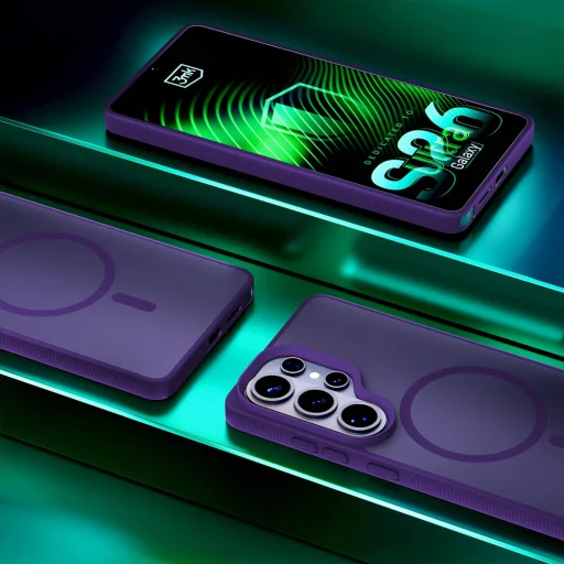 Flipové puzdro 3mk Smoke MagCase Samsung Galaxy S26 Ultra - fialové puzdro - 7