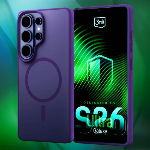 Flipové puzdro 3mk Smoke MagCase Samsung Galaxy S26 Ultra - fialové puzdro - 15