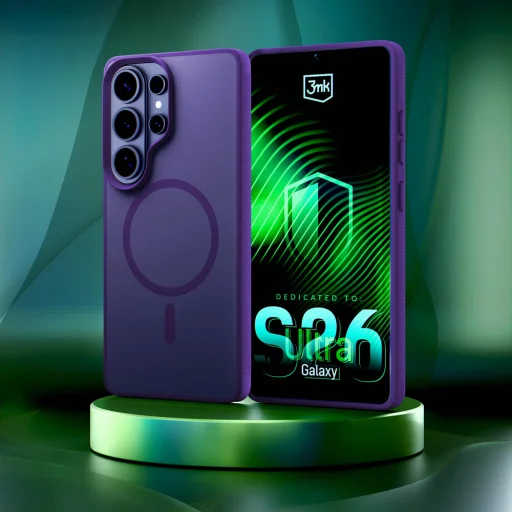 Flipové puzdro 3mk Smoke MagCase Samsung Galaxy S26 Ultra - fialové puzdro - 16