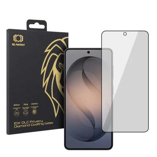 Samsung Galaxy S26 Tvrdené sklo Tel Protect 10X Privacy DLC s diamantovou vrstvou (s odomykaním odtlačkom prsta) - 1