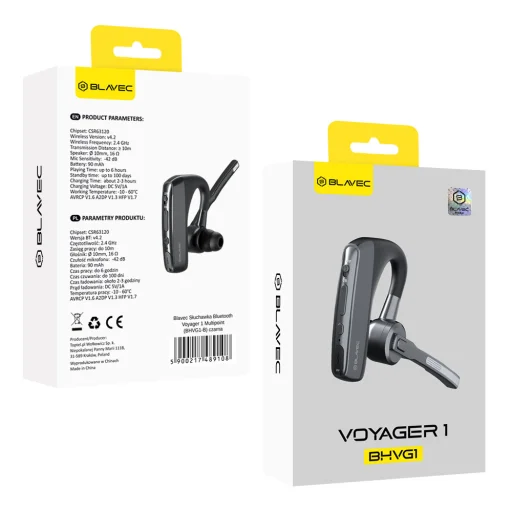Blavec Voyager 1 Multipoint (BHVG1-B) čierny Bluetooth headset - 8