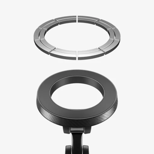 Magsafe Spigen Mft36 Vacuumlock Magnetický držiak na telefón do auta na palubnú dosku čierny - 6