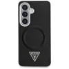 Samsung Galaxy S26 Guess puzdro s embosovaným trojuholníkovým logom a MagSafe krúžkom čierne thumbnail