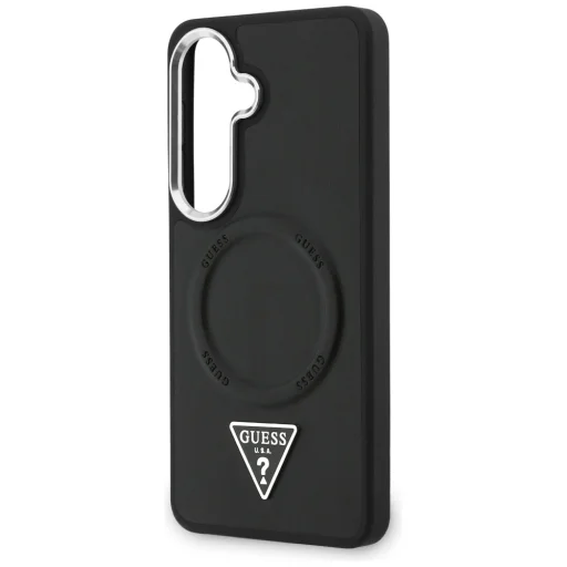 Samsung Galaxy S26 Guess puzdro s embosovaným trojuholníkovým logom a MagSafe krúžkom čierne - 6