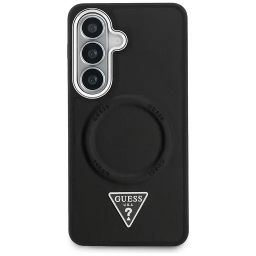 Samsung Galaxy S26 Guess puzdro s embosovaným trojuholníkovým logom a MagSafe krúžkom čierne - 3