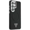 Samsung Galaxy S26 Ultra Guess reliéfne puzdro s trojuholníkovým logom a prstencom MagSafe čierne thumbnail