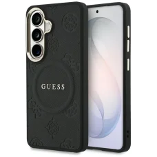 Samsung Galaxy S26 Plus Guess Saffiano Peony Embossed Ring čierne puzdro