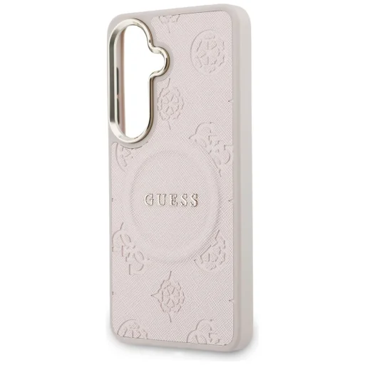Samsung Galaxy S26 Guess Saffiano Peony Embossed Ring MagSafe puzdro ružové - 6