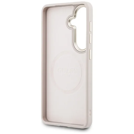 Samsung Galaxy S26 Guess Saffiano Peony Embossed Ring MagSafe puzdro ružové - 7