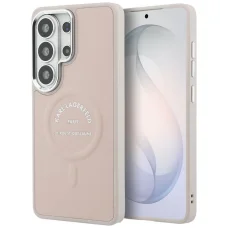 Samsung Galaxy S26 Ultra puzdro Karl Lagerfeld Embosované Ring RSG Logo MagSafe ružové