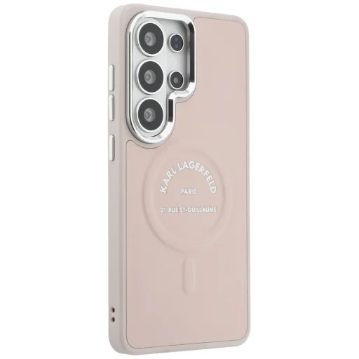 Samsung Galaxy S26 Ultra puzdro Karl Lagerfeld Embosované Ring RSG Logo MagSafe ružové - 4