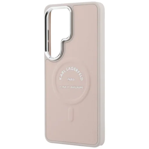 Samsung Galaxy S26 Ultra puzdro Karl Lagerfeld Embosované Ring RSG Logo MagSafe ružové - 6