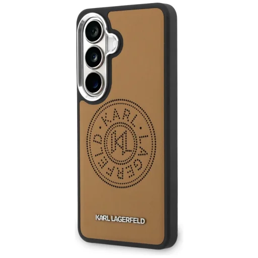 Samsung Galaxy S26 Plus Karl Lagerfeld Perforated KL hnedé puzdro - 2