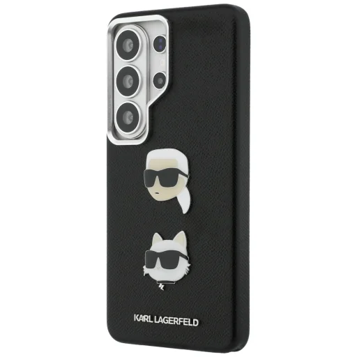 Samsung Galaxy S26 Ultra Karl Lagerfeld Saffiano Double Heads Metal puzdro čierne - 2