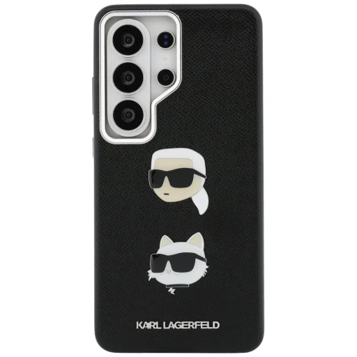 Samsung Galaxy S26 Ultra Karl Lagerfeld Saffiano Double Heads Metal puzdro čierne - 3