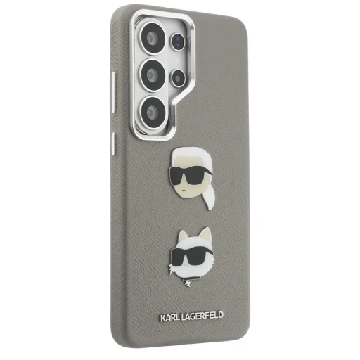 Samsung Galaxy S26 Ultra Karl Lagerfeld Saffiano Double Heads Metal kryt strieborný - 4